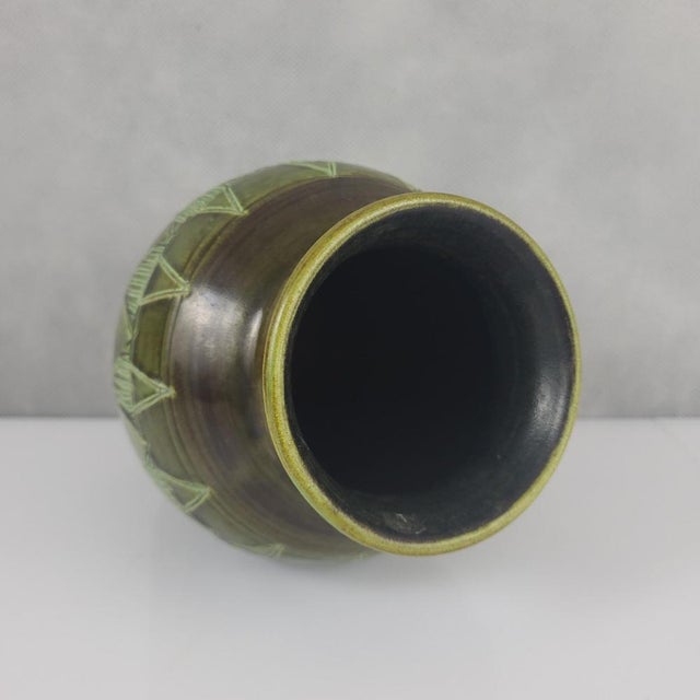 Mid-Century Modern Ceramic Vase from Accolay, 1950s For Sale - Image 3 of 7