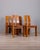 Vintage Italian Wood and Leather Chairs, 1950s, Set of 4 For Sale - Image 13 of 13