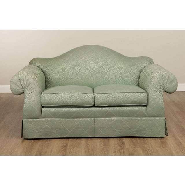 Traditional EJ Victor Vintage Camelback Loveseat Sofa For Sale - Image 3 of 12