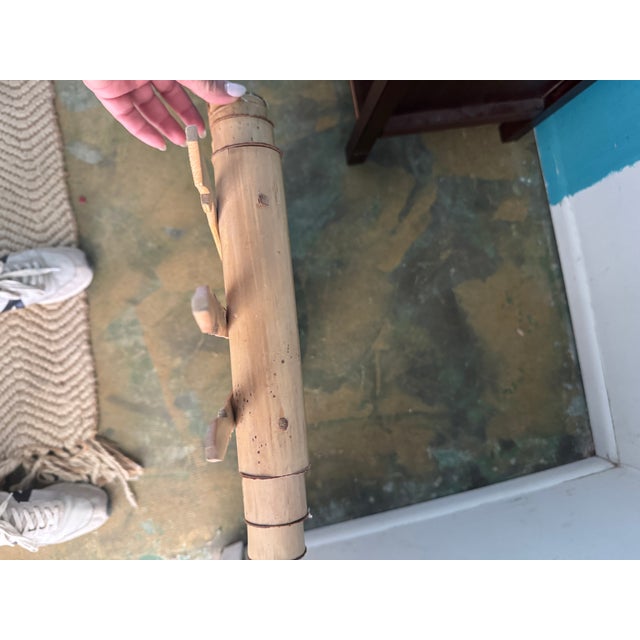 The stepped bamboo “roof” detail at the top gives it real presence — equally at home in a coastal, tropical, or desert...