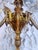1930s 1930s Vintage Brass Chandelier With Crystals For Sale - Image 5 of 13