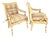 Century Furniture Regency Cane Seat Armchairs Pair For Sale