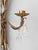 Hollywood Regency Vintage Italian Gilt Tole 2 Arm Wheat Candle Sconce With Glass Prisms For Sale - Image 3 of 7