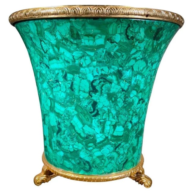 Wine Cooler in Malachite, 1950s For Sale - Image 12 of 12