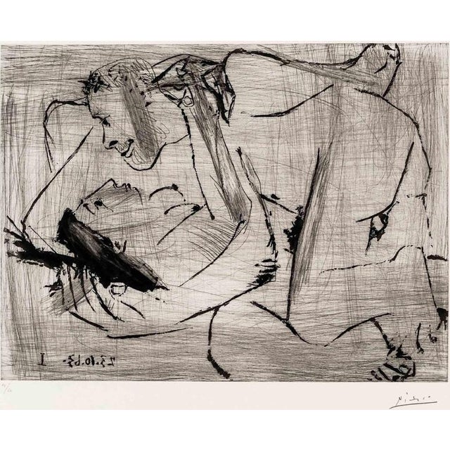 Pablo Picasso, Letreinte Etching 14/50, 1963, Etching For Sale - Image 4 of 4