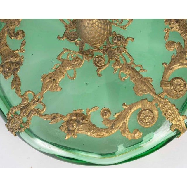 Napoleon III Crystal and Gilt Brass Box, 19th Century For Sale - Image 6 of 9