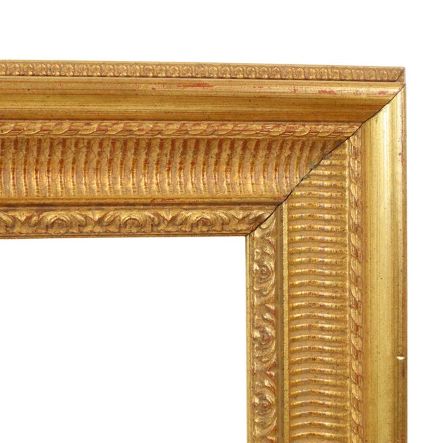 Gold-Colored Wooden Frame For Sale - Image 5 of 15