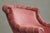 Late 19th Century Lounge Chair in Pink Velvet For Sale - Image 3 of 13