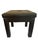 Mid-Century Modern Mid 20th Century Faux Leather Black Parsons Style Stool For Sale - Image 3 of 12