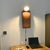Mid-Century Modern 1920s Chinese Republic-Era Porcelain Hanging Wall Lamp — Hemp Rope Suspension For Sale - Image 3 of 10