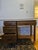 Ranch oak desk, solid wood construction Includes 1 matching chair Estimated chair dimensions: 31" H, 16" W, 16" deep, and...