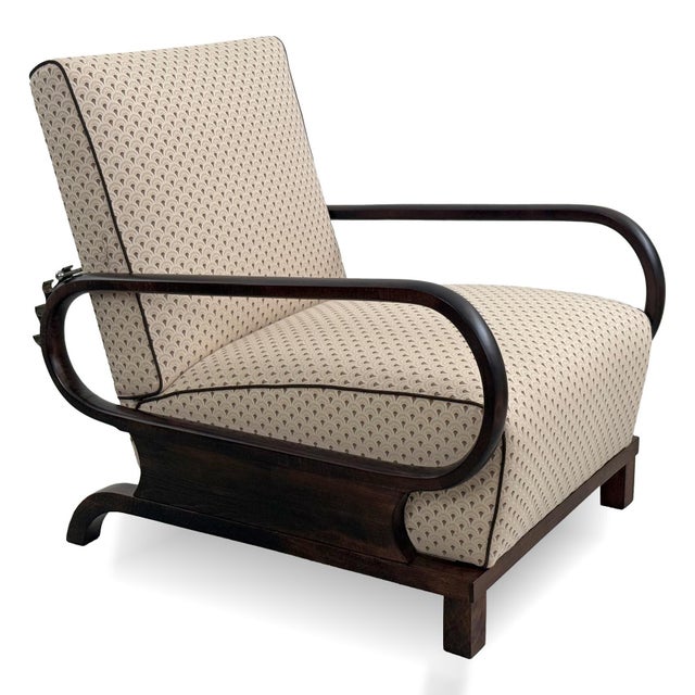 Art Deco Lounge Reclining Armchair, 1930s For Sale - Image 9 of 9