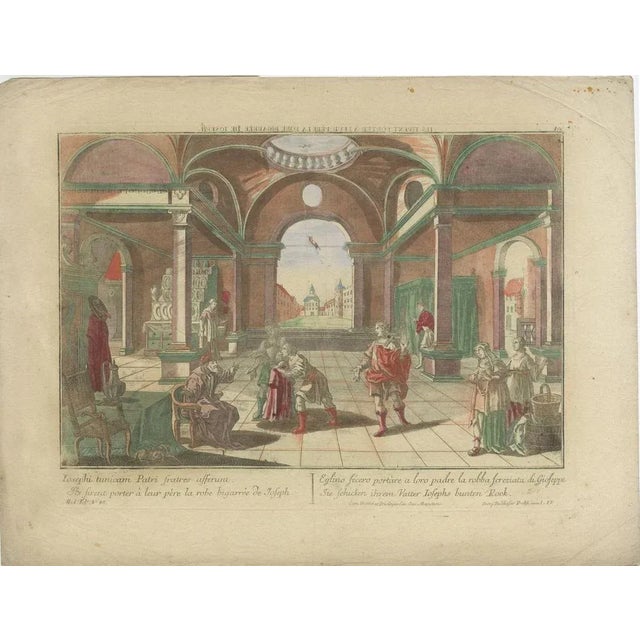 Probst, Story of Joseph in Egypt, Hand-Colored Prints, 1770s, Set of 6 For Sale - Image 5 of 10