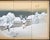 Japanese After Hiroshige, "Snowy Night", Shōwa Era Japanese Byobu Screen For Sale - Image 3 of 17