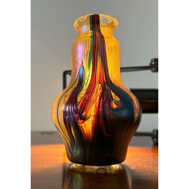 Art Nouveau Iridescent Glass Vase, 1890s For Sale - Image 5 of 18