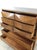 Mid Century Modern Highboy Dresser With Diamond Fronts by United Furniture For Sale In Philadelphia - Image 6 of 15