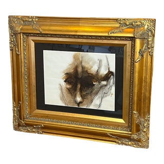 1980s Watercolor and Ink Mid Century Modern Marco Celotti, Italy & Pennsylvania For Sale