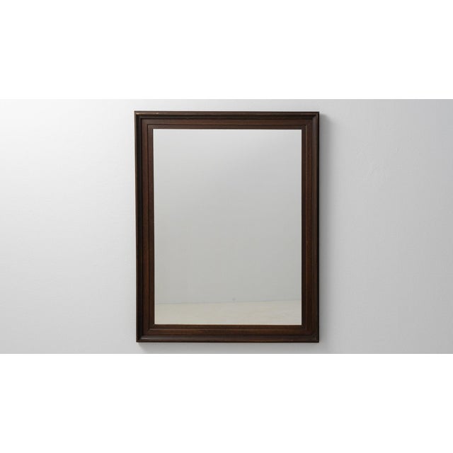 19th Century France Brown Wood Mirror For Sale In Greensboro - Image 6 of 9
