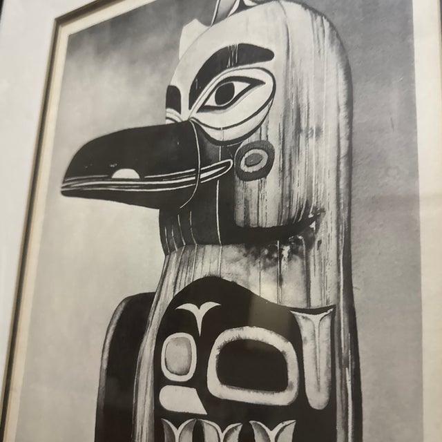 1970s Alaskan Raven in Contrast Framed Serigraph For Sale In New Orleans - Image 6 of 10