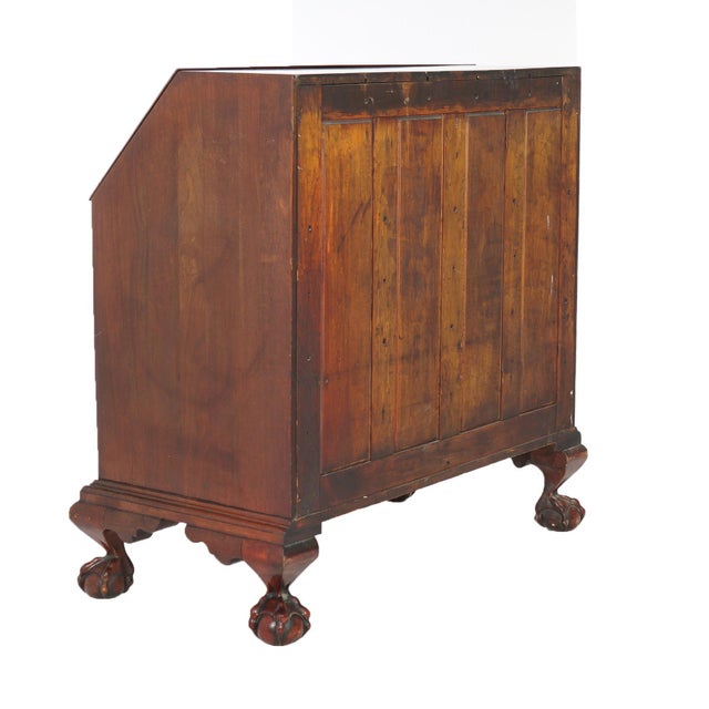 Century Furniture Chippendale Style Mahogany Serpentine Drop-Front Desk by Century, 20th Century For Sale - Image 4 of 12