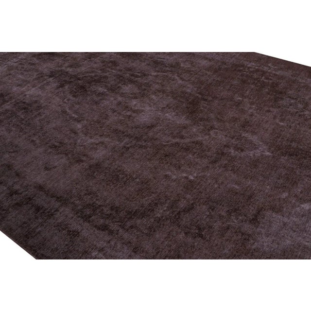 Rug & Kilim Vintage Persian Rug in Purple and Black by Rug & Kilim For Sale - Image 4 of 7