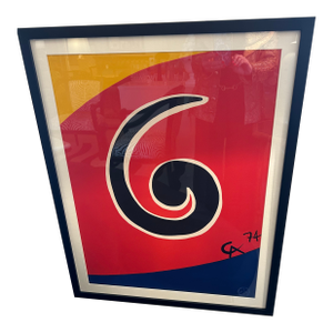 Contemporary Sky Swirl Lithograph by Alexander Calder