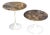 Guéridons with Marble by Eero Saarinen for Knoll, 1950s, Set of 2 For Sale