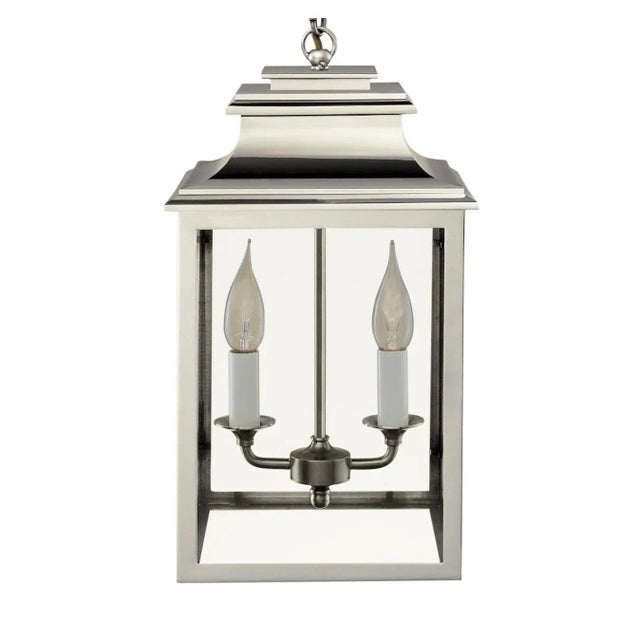 Mayfair Lanterns With Polished Nickel Finish For Sale - Image 4 of 4