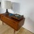 Brown Vintage Scandinavian Low Cabinet with Drop-Down Door, 1960s For Sale - Image 8 of 11
