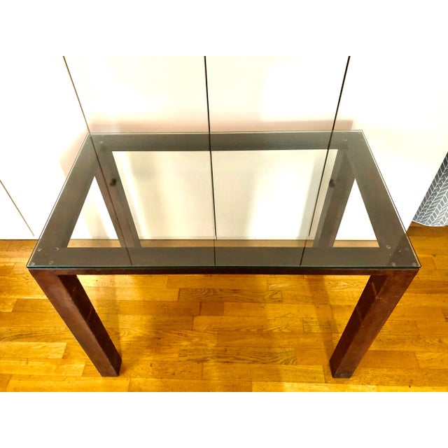 Industrial Iron Desk, 1998 For Sale - Image 4 of 6