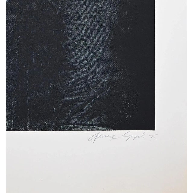 George Segal - Man In Green Shirt - Etching - 1976 For Sale - Image 3 of 4