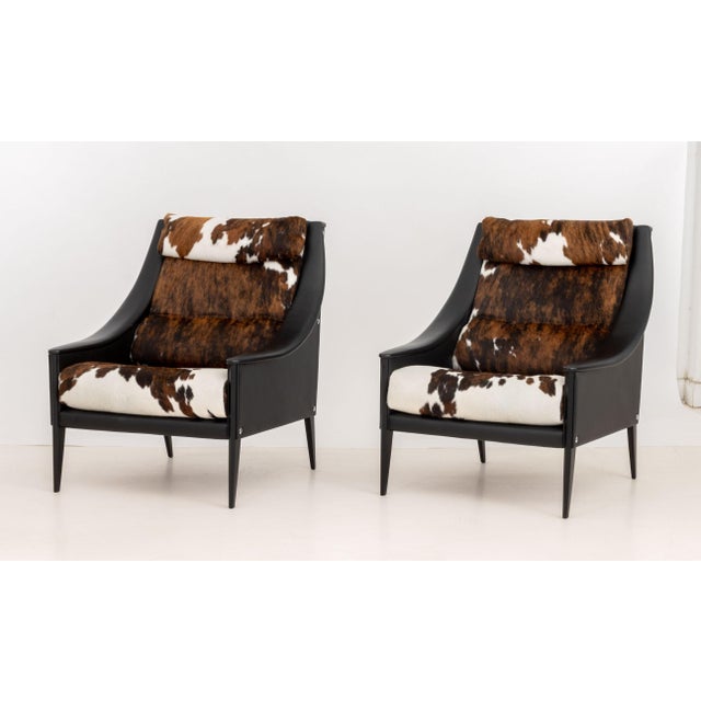 Gio Ponti for Poltrona Frau "Dezza" Chairs, Pair For Sale - Image 9 of 11