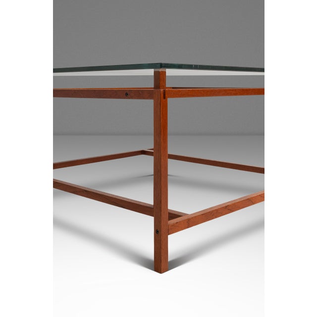 Danish Mid-Century Modern Coffee Table in Solid Teak W/ Glass Top Attributed to Henning Nørgaard for Komfort of Denmark, C. 1960's For Sale - Image 10 of 14