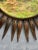 1950s Large Spanish Round Mid Century Modern Copper Plated Sunburst Mirror For Sale - Image 5 of 10