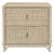 Matthew Izzo Home Abigail Two Drawer Rattan Side Table For Sale
