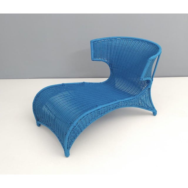 Ikea Sky Blue Low Lounge Chair by Monika Mudler for Ikea, 2001 For Sale - Image 4 of 11