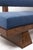 3-Seater Sofa in Ash Wood and Blue Mohair Velvet For Sale - Image 9 of 11