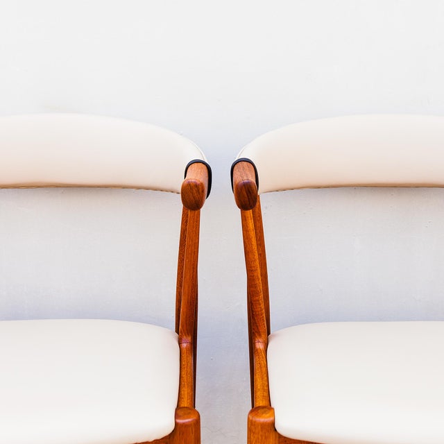 Wood Restored 1960s Danish Modern Dining Chairs by Johannes Andersen, Model Ba 113 For Sale - Image 7 of 16