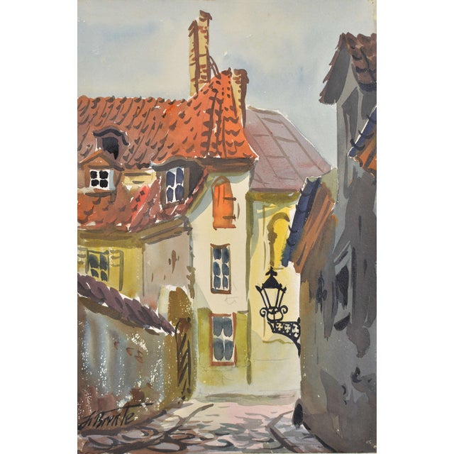 Janis Brekte, Riga, 1956, Watercolor on Paper For Sale - Image 4 of 4