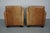 Vintage Dutch Cognac Leather Club Chairs, 1970s, Set of 2 For Sale - Image 6 of 18