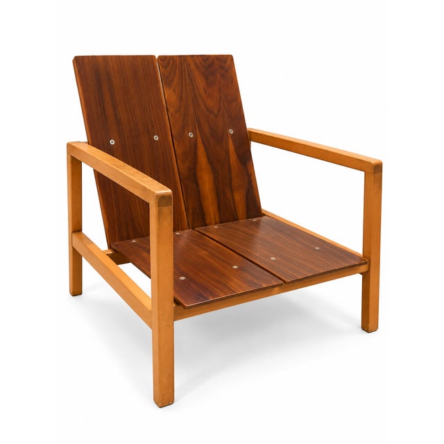 Description: A rare mid-century Model 645 lounge chair designed by Lewis Butler for Knoll Associates, circa 1955. The...