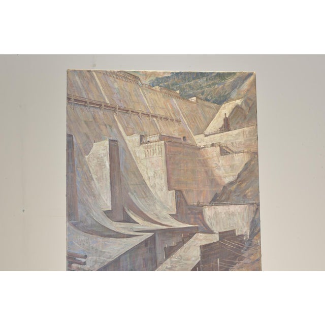 Franz Edwin Gehrig Targis, Dam, 1958, Oil For Sale - Image 6 of 9