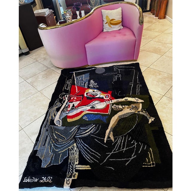 Dali Still Life by the Light of the Moon Tapestry Only 50 Produced Surreal Art For Sale In Miami - Image 6 of 6