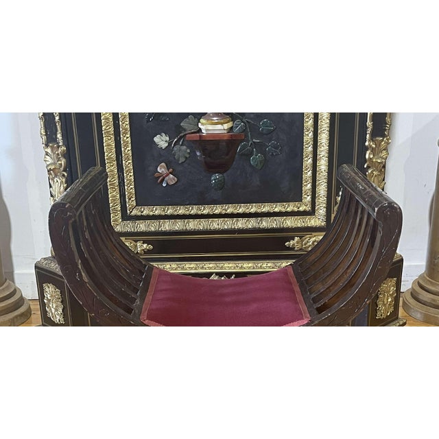 Vintage Brown Wooden Chair For Sale - Image 4 of 8