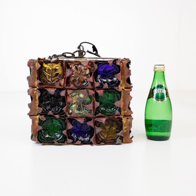 1970s Midcentury Felipe Delfinger Mexican Modernist Feders Pendant Light For Sale - Image 5 of 7