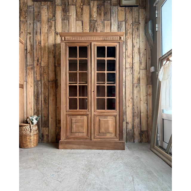 Antique Glass-Fronted Bookcase, 1890s For Sale - Image 14 of 14