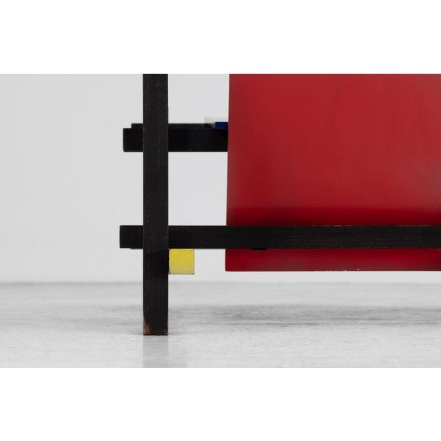 Red and Blue Chair attributed to Gerrit Thomas Rietveld for Gerard VS Groenekan 1975 For Sale - Image 18 of 18