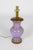 An elegant lamp of Alexandrite, also known as Neodymium, glass in a complex color that is normally lilac-mauve (in natural...