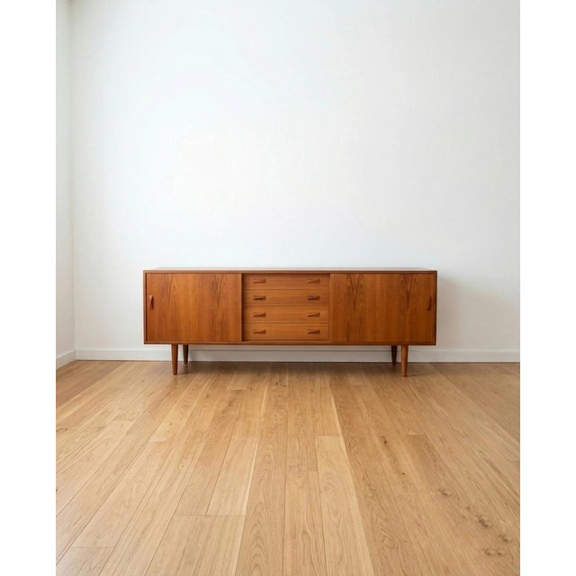 Vintage Danish Sideboard in Teak, 1960s For Sale - Image 4 of 7