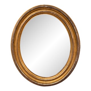 19th Century Oval French Mirror For Sale